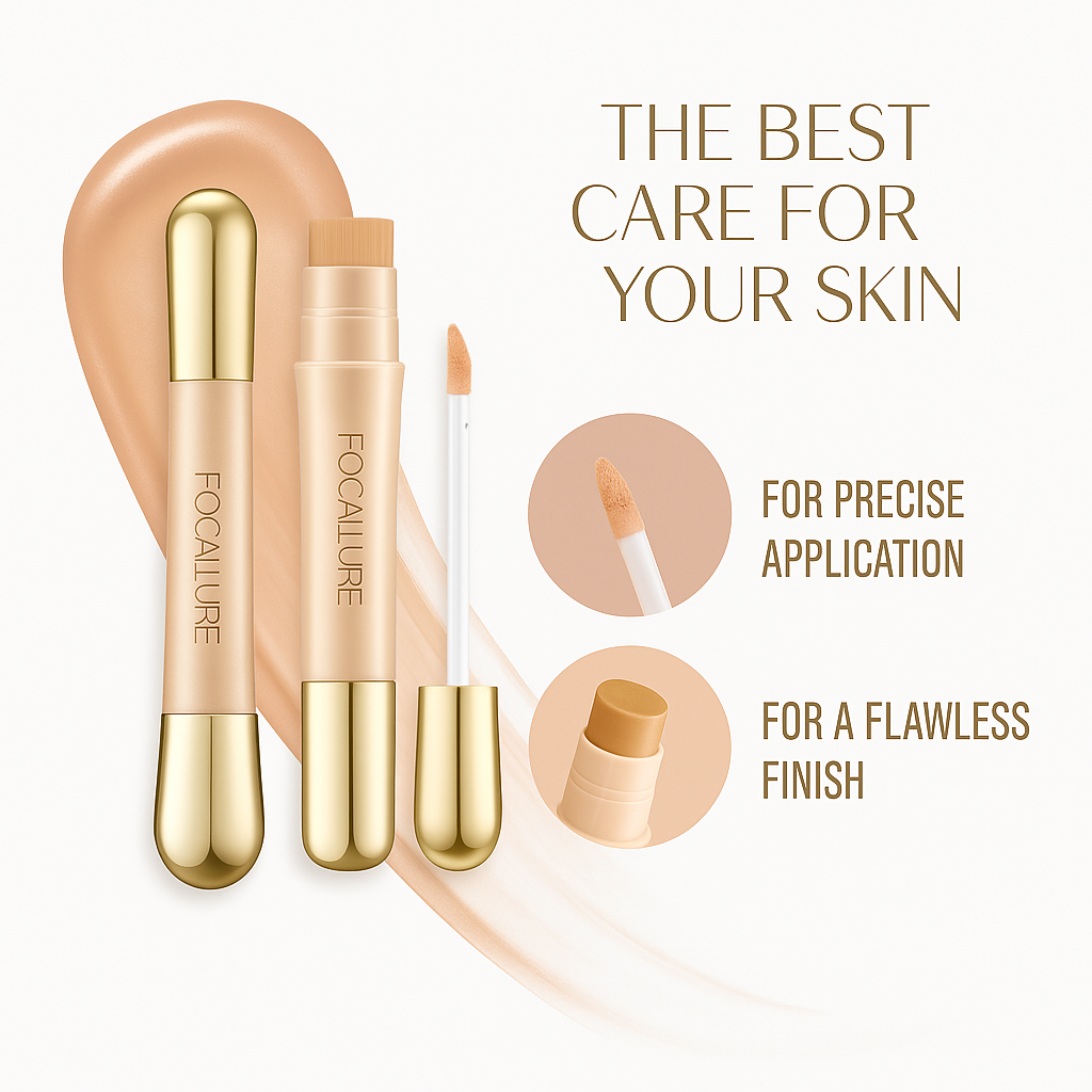 Focallure 2-in-1 Concealer – Covers Blemishes & Rejuvenates Skin